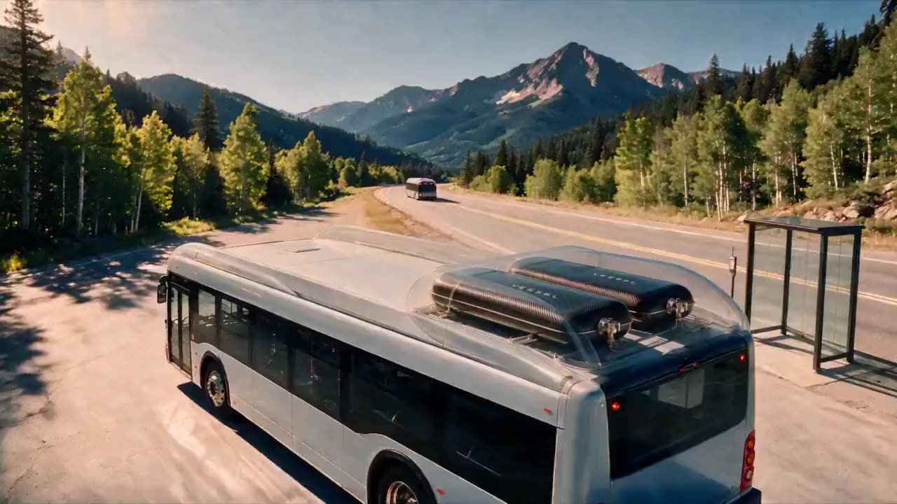 VESSEL flat vessels on a city bus roofline